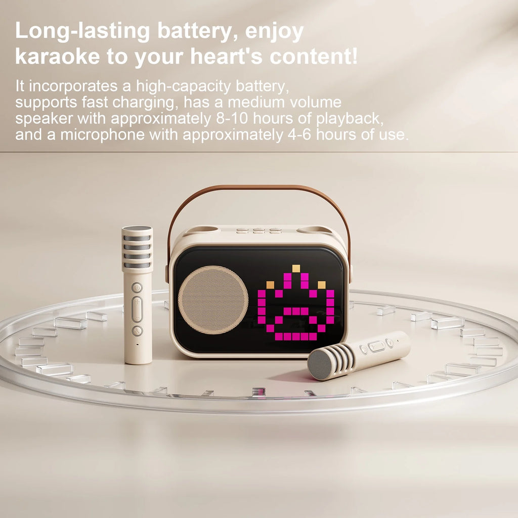 Karaoke Machine for Kids, Kids Karaoke Machine, 15+ Animation Modes, Kids Toy Gift