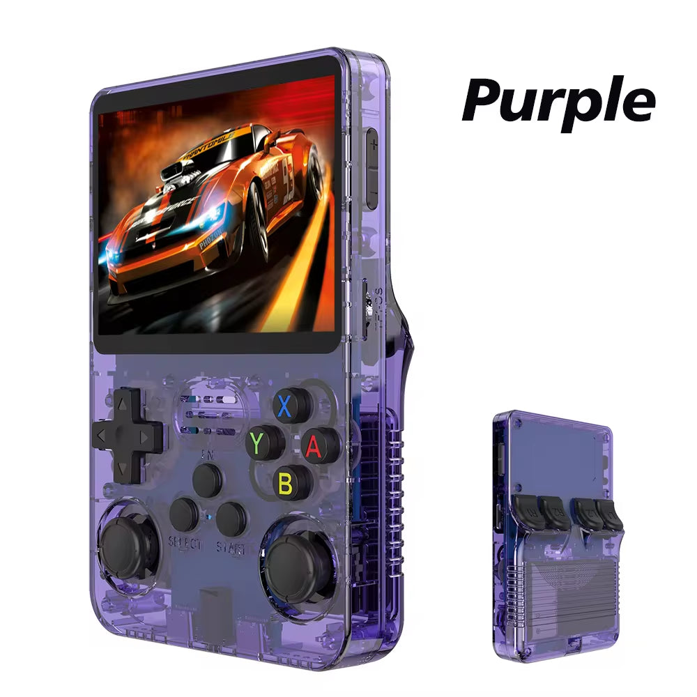 R36S Retro Handheld Game Console Liunx 3.5-Inch IPS Screen Built in 64G 20000 Classical Games Portable Game Console Holiday Gift
