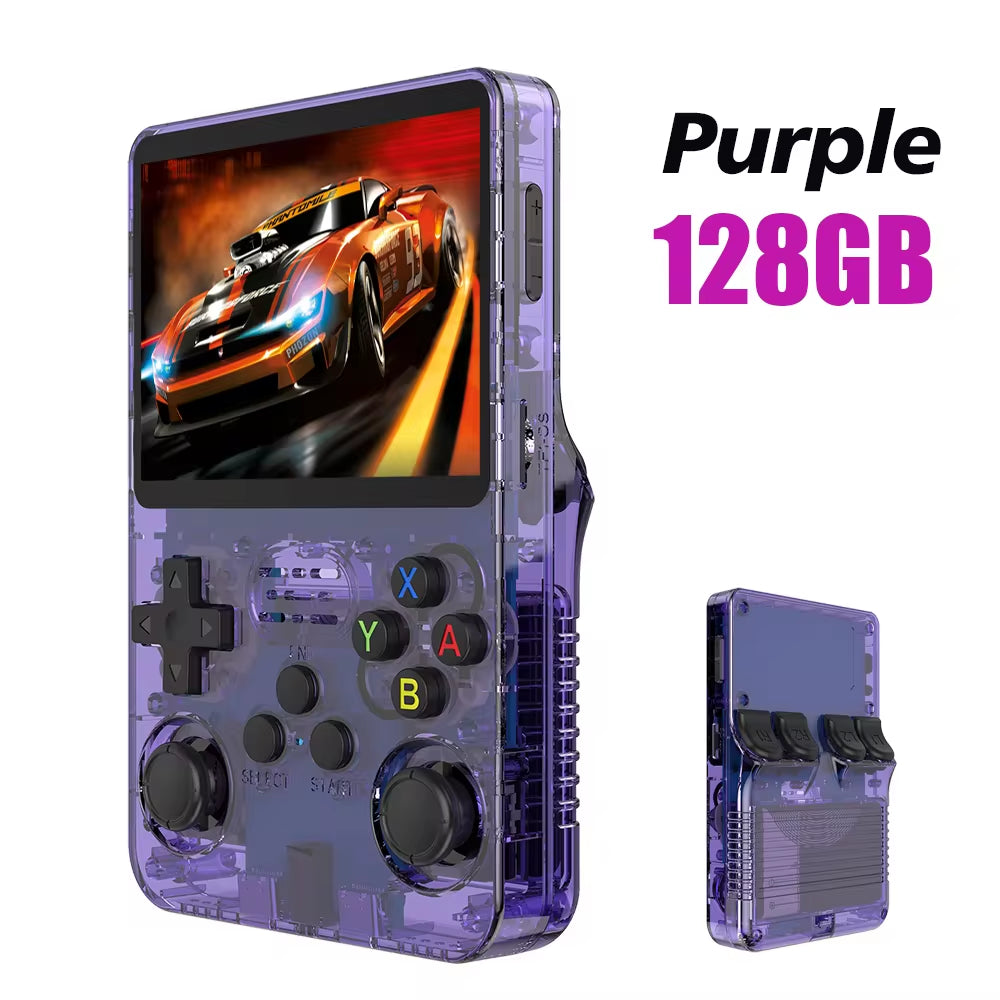 R36S Retro Handheld Game Console Liunx 3.5-Inch IPS Screen Built in 64G 20000 Classical Games Portable Game Console Holiday Gift