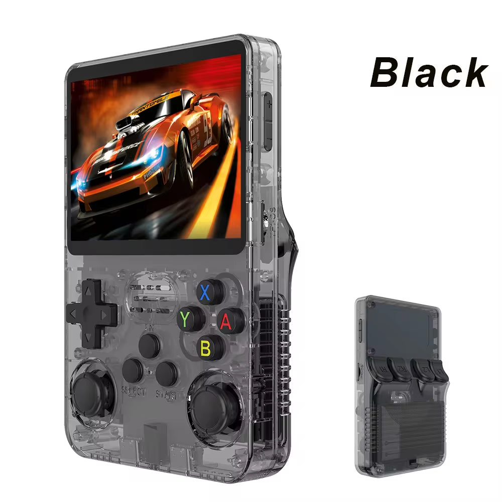 R36S Retro Handheld Game Console Liunx 3.5-Inch IPS Screen Built in 64G 20000 Classical Games Portable Game Console Holiday Gift