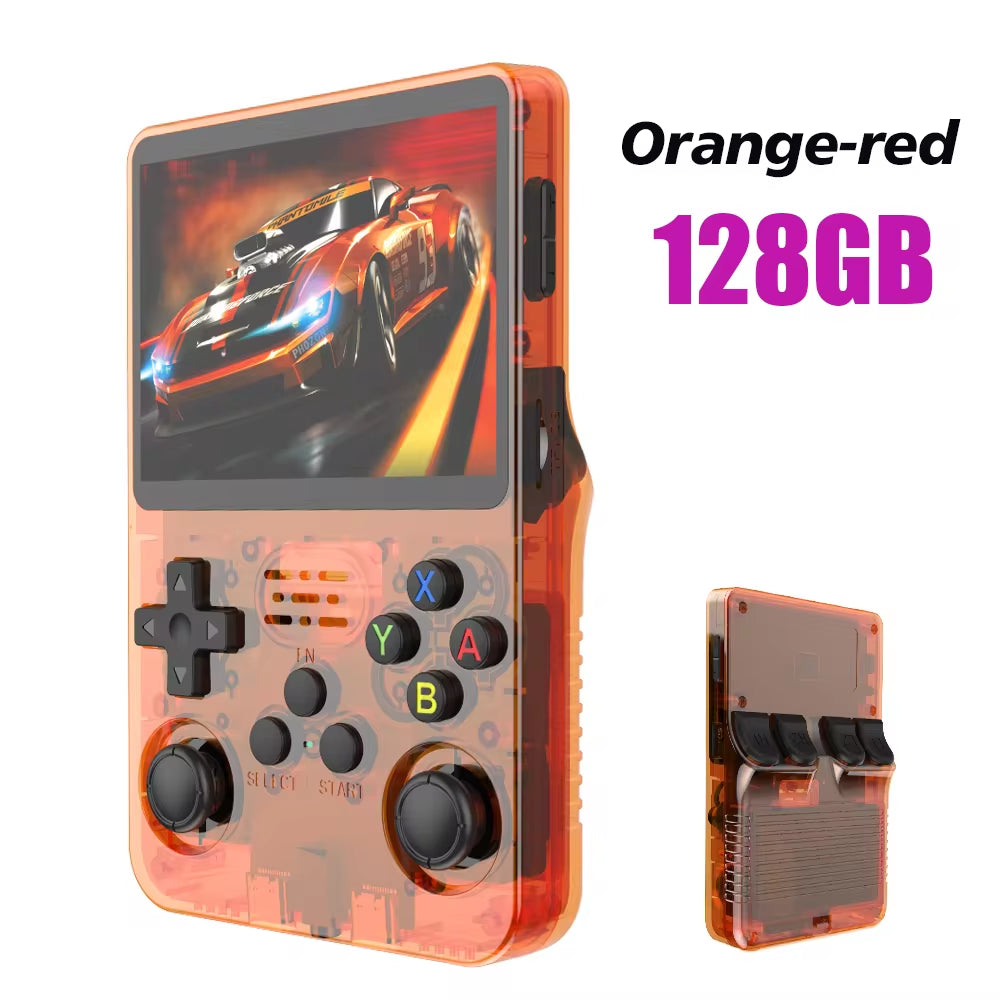 R36S Retro Handheld Game Console Liunx 3.5-Inch IPS Screen Built in 64G 20000 Classical Games Portable Game Console Holiday Gift