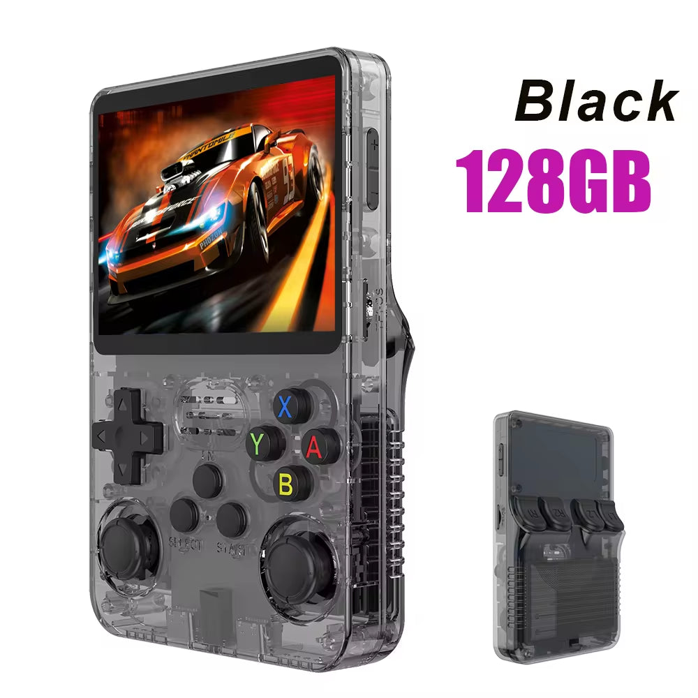 R36S Retro Handheld Game Console Liunx 3.5-Inch IPS Screen Built in 64G 20000 Classical Games Portable Game Console Holiday Gift